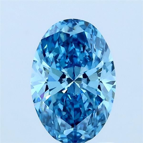 1.03 CT Fancy Vivid Blue OVAL