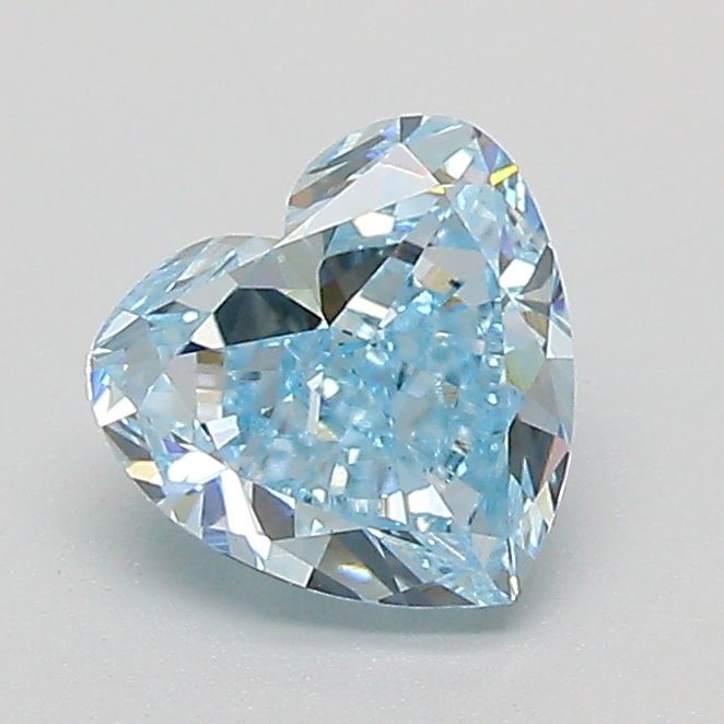 1.06 CT Fancy Intense Blue HEART