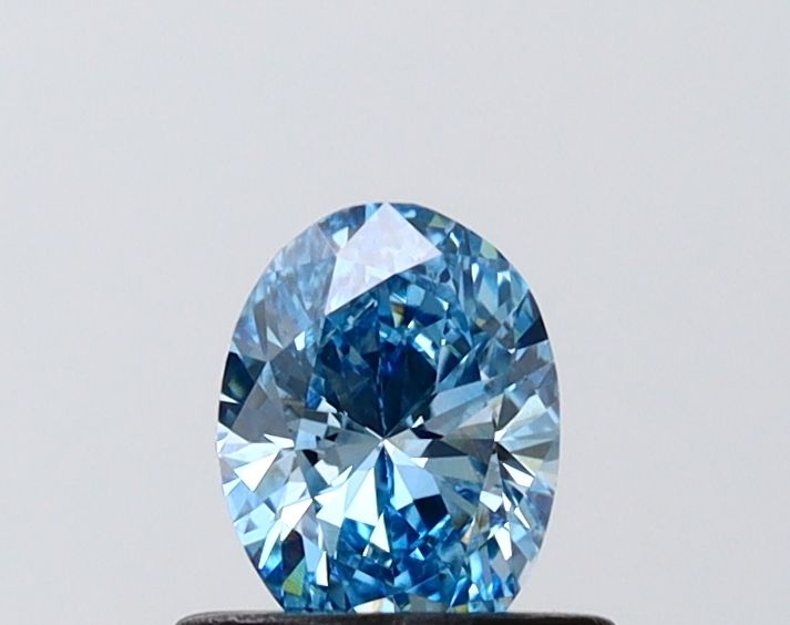 0.49 CT Fancy Vivid Blue OVAL