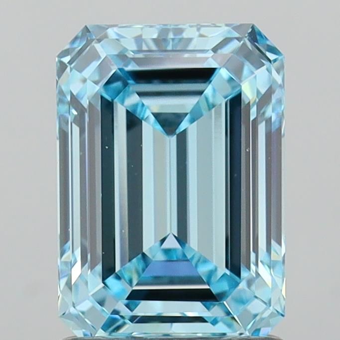 1.78 CT Fancy Vivid Blue EMERALD
