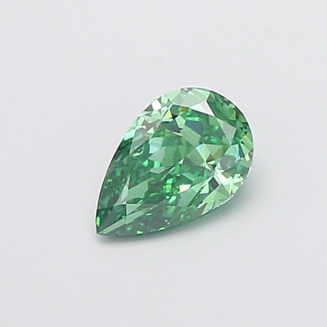 1.04 CT Fancy Vivid Green PEAR