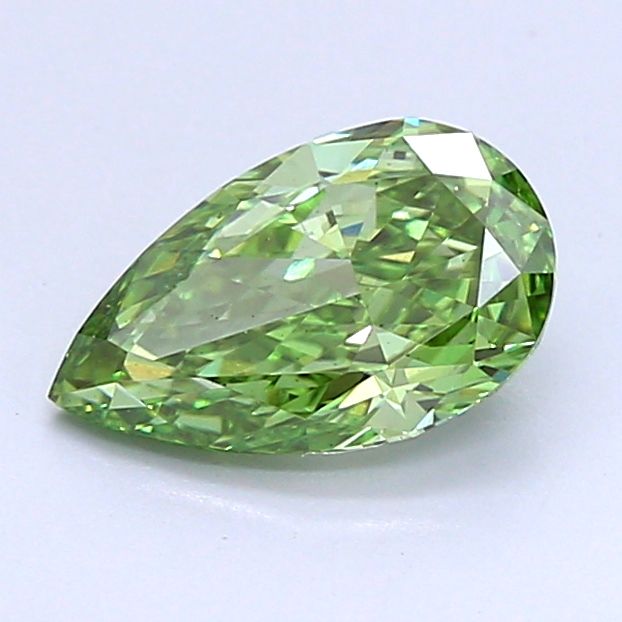 1.06 CT Fancy Vivid Green PEAR