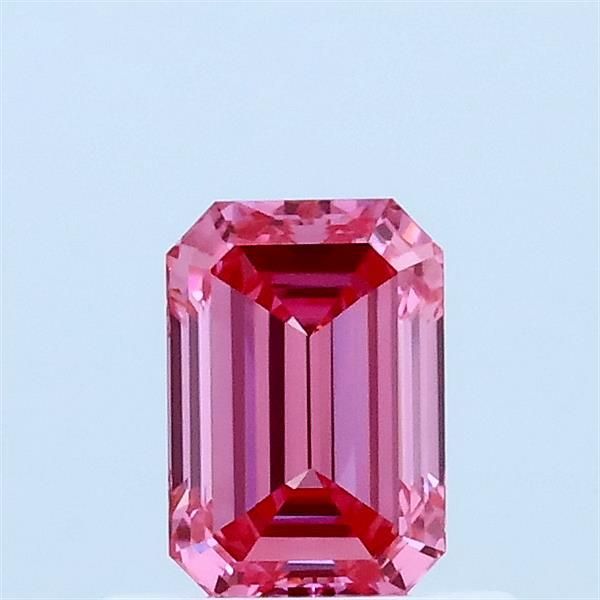 0.57 CT Fancy Vivid Pink EMERALD