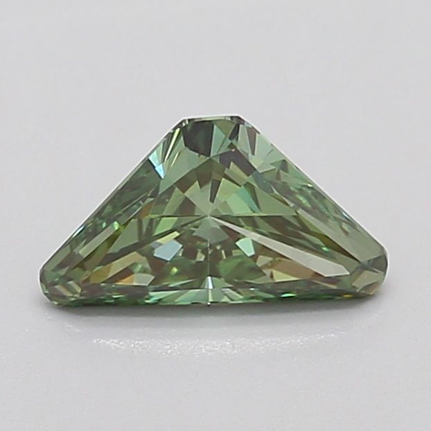 0.73 CT Fancy Vivid Green TRIANGULAR