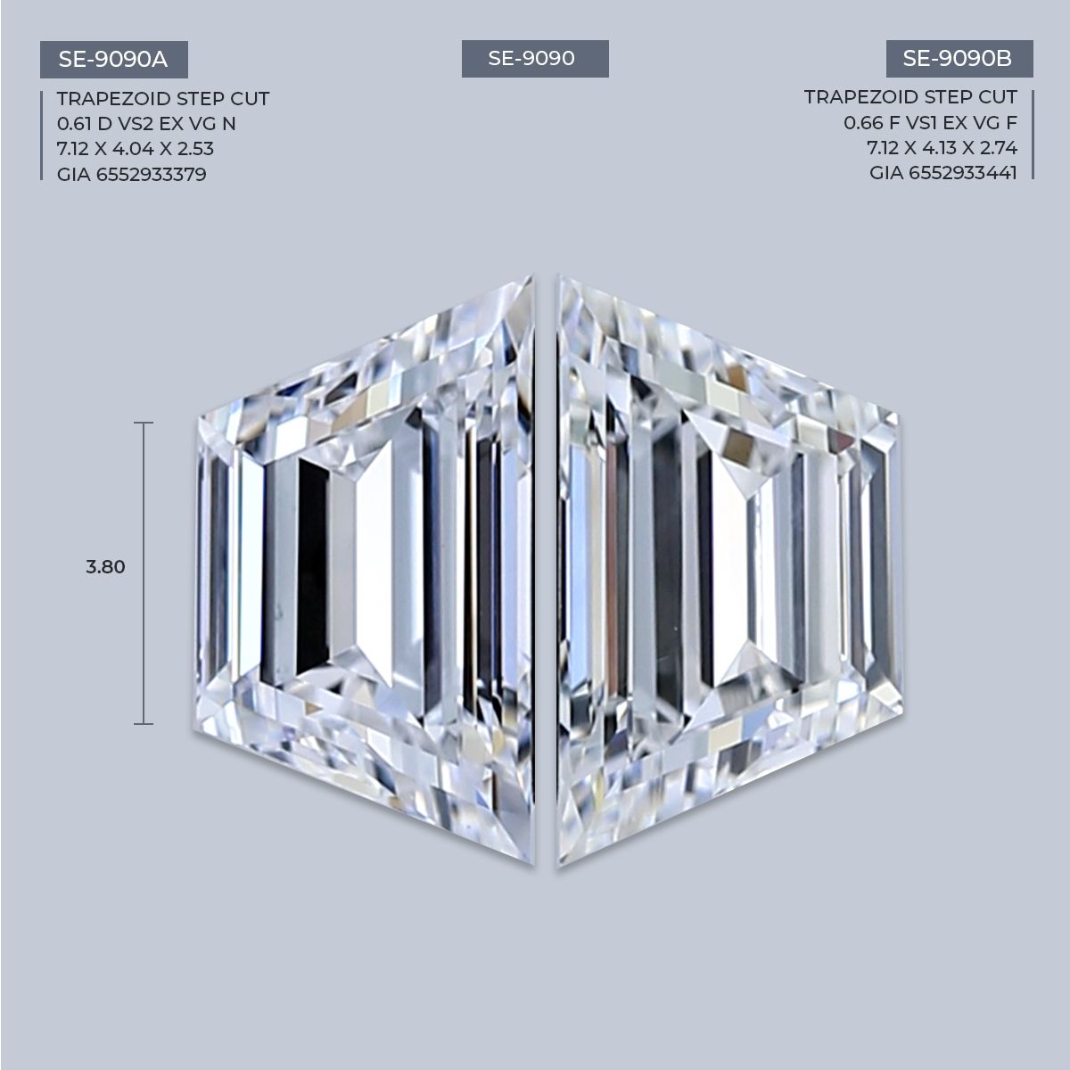 0.61 ct Trapezoid Diamond