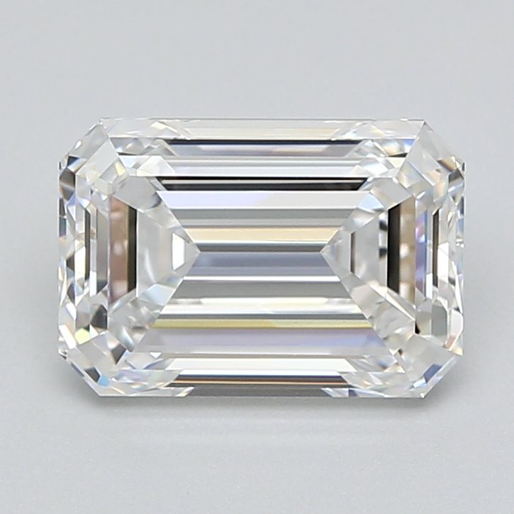Diamant Émeraude 3.12 ct - Couleur D - Pureté VVS1