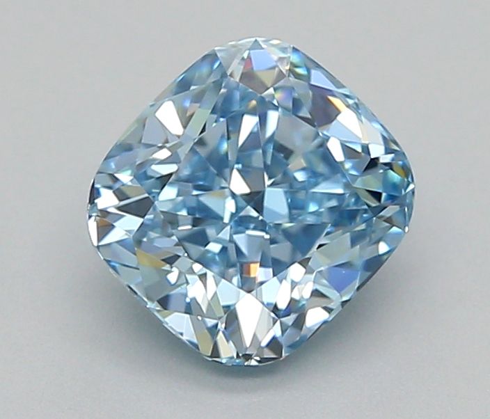 1.07 CT Fancy Vivid Blue CUSHION MODIFIED