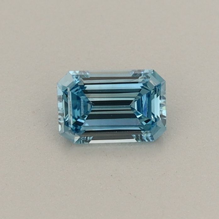 0.26 CT Fancy Vivid Blue EMERALD