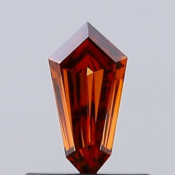 0.35 CT Fancy Deep Orange HEXAGONAL