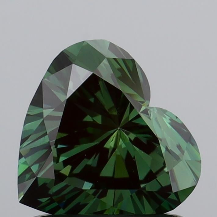 1.0 CT Fancy Deep Green HEART