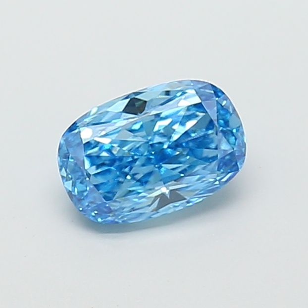 1.51 CT Fancy Vivid Blue CUSHION MODIFIED