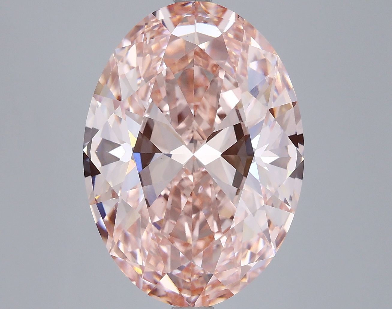 7.03 ct. oval Lab Grown Diamond front image