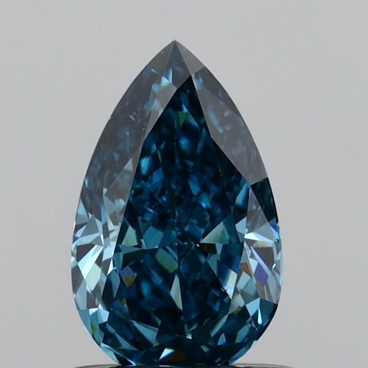 0.77 CT Fancy Vivid Blue PEAR