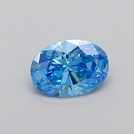 0.31 CT Fancy Vivid Blue OVAL