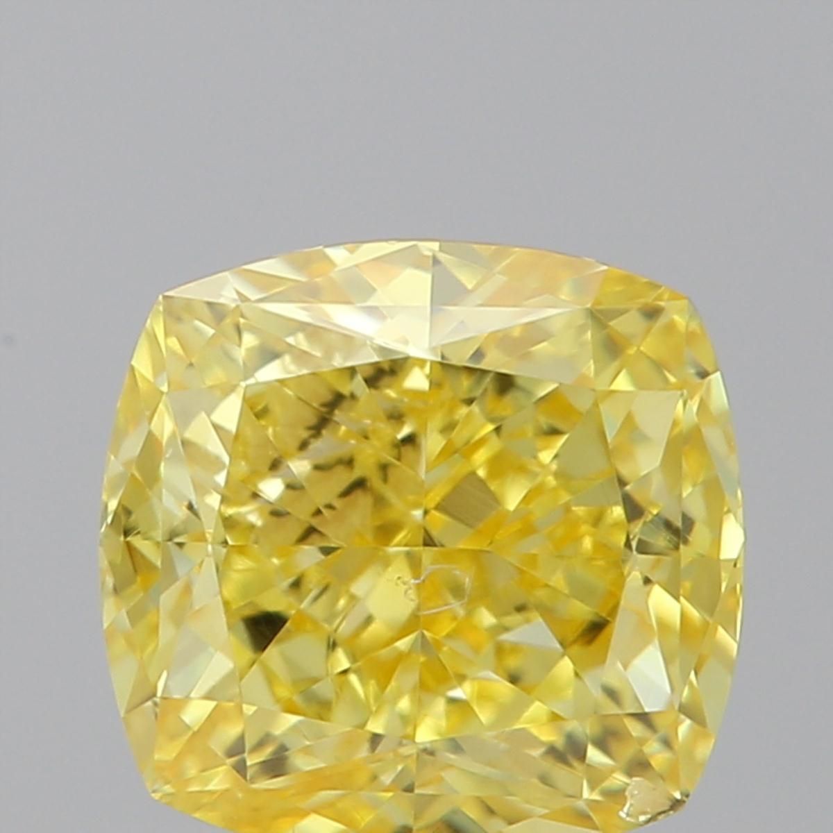 Diament 0.78 ct Fancy Vivid Yellow/SI2