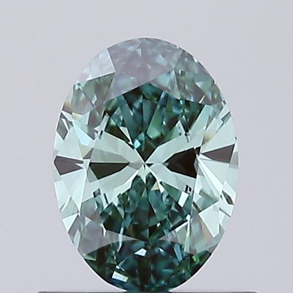 0.47 CT Fancy Vivid Green OVAL