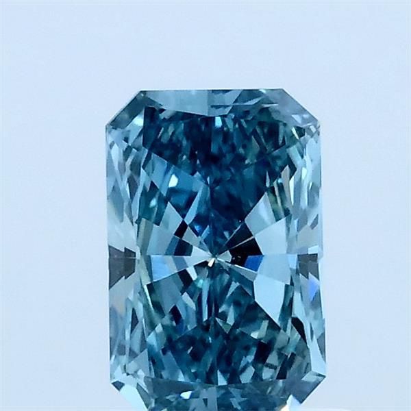 0.73 CT Fancy Vivid Green Blue RADIANT
