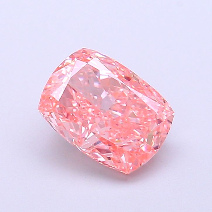 1.57 CT Fancy Vivid Pink CUSHION MODIFIED