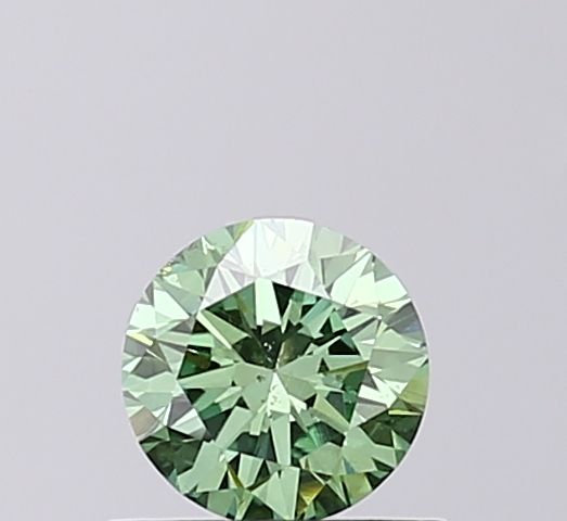 0.44 CT Fancy Vivid Green ROUND