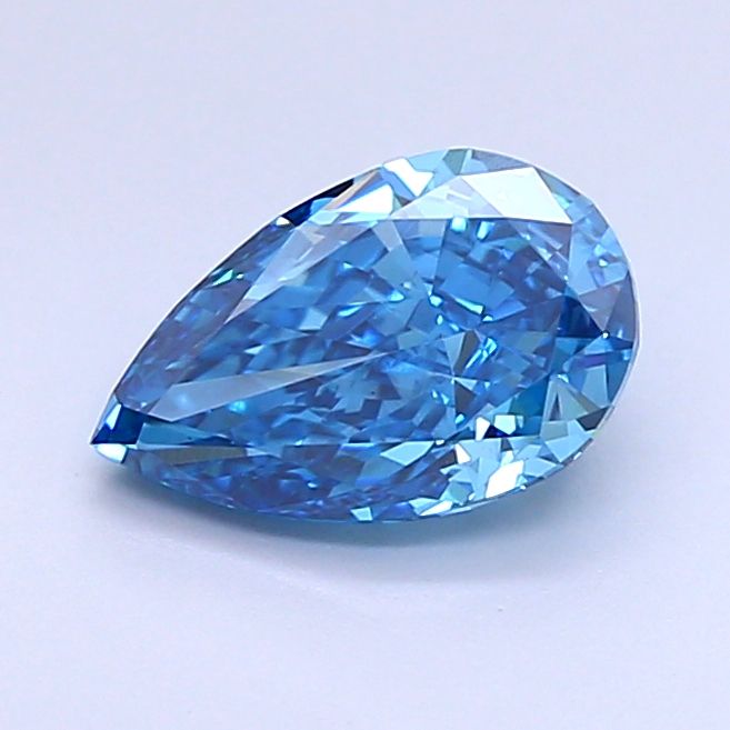 1.18 CT Fancy Vivid Blue PEAR