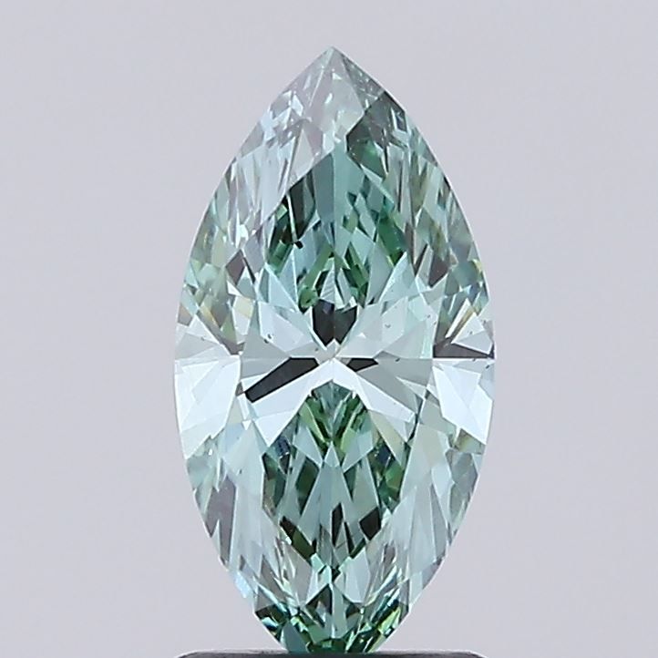 0.89 CT Fancy Vivid Green MARQUISE