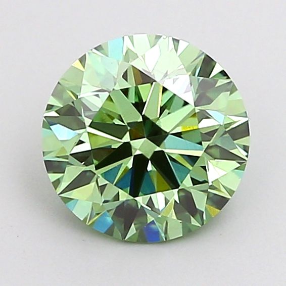 1.0 CT Fancy Vivid Green ROUND