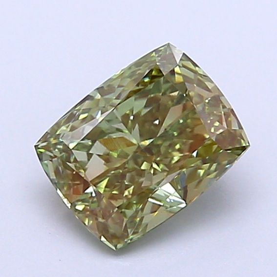1.05 CT Fancy Intense Green CUSHION MODIFIED