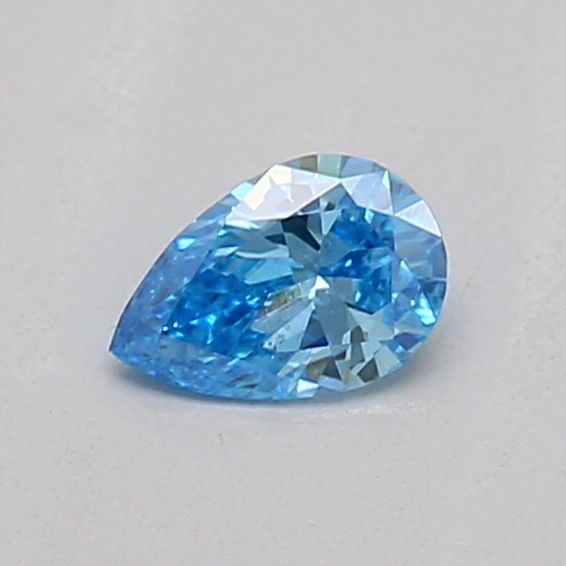 0.14 CT Fancy Vivid Blue PEAR