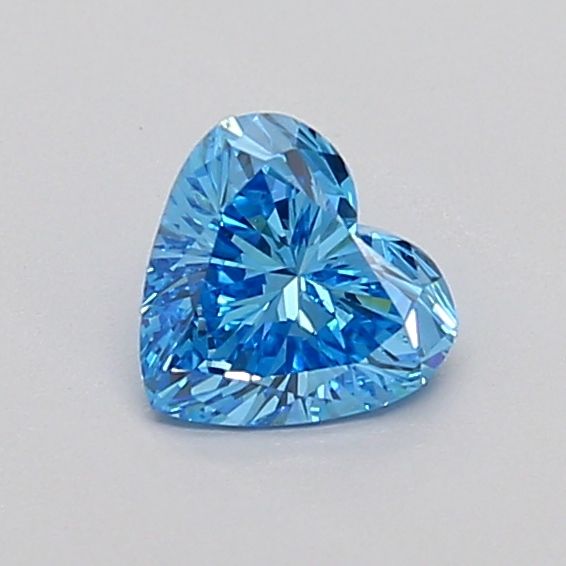 0.48 CT Fancy Vivid Blue HEART