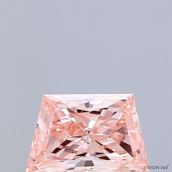 0.56 CT Fancy Intense Pink TRAPEZOID