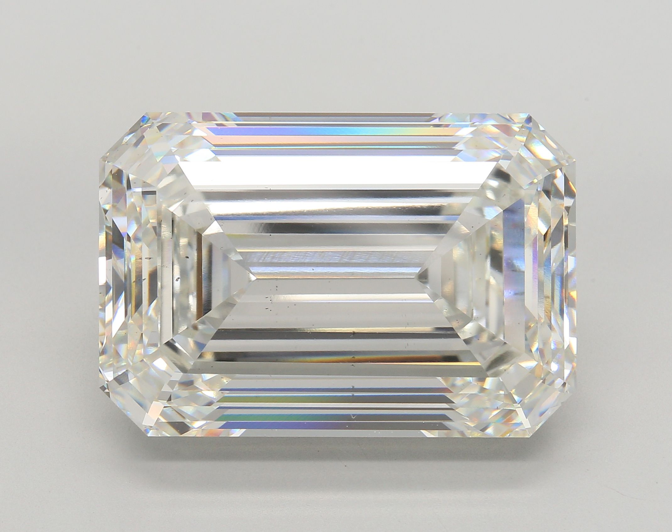 42.37 ct. emerald Lab Grown Diamond front image