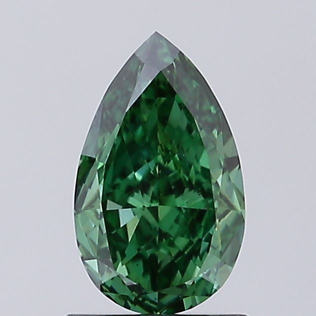 1.02 CT Fancy Vivid Green PEAR
