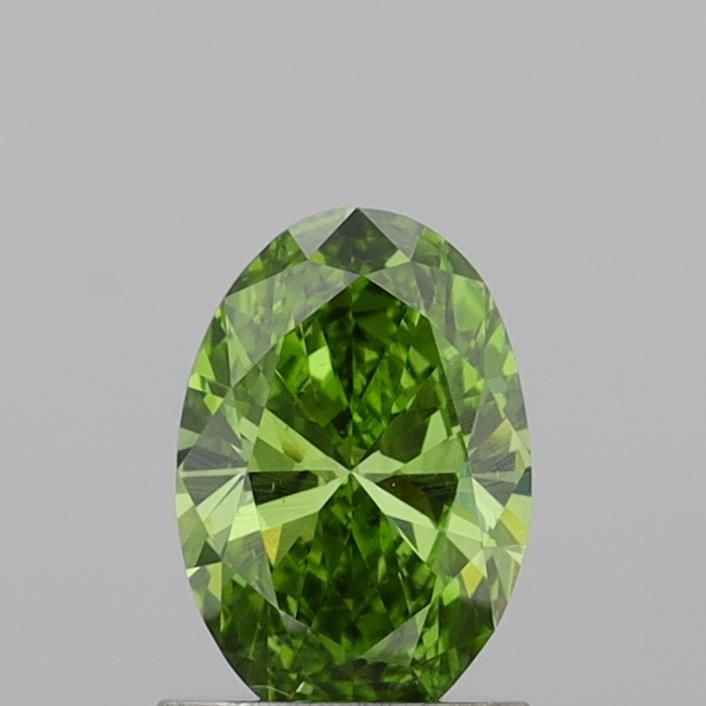 1.04 CT Fancy Vivid Green OVAL