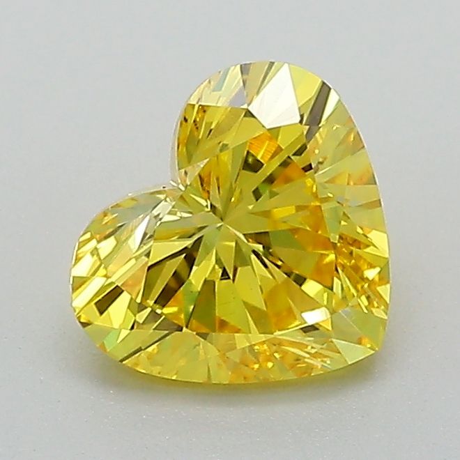 1.04 CT Fancy Vivid Yellow HEART