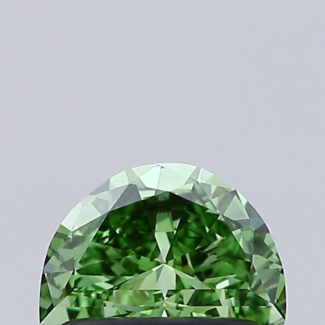 0.59 CT Fancy Vivid Green HALF MOON