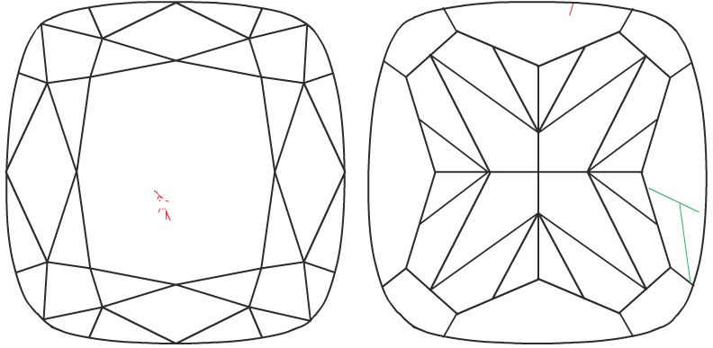1.00 ct Cushion Modified diamond