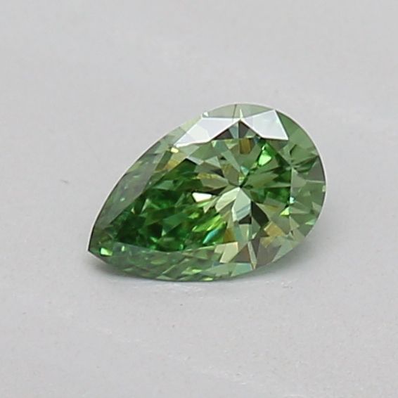 0.14 CT Fancy Vivid Green PEAR