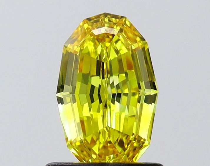 0.91 CT Fancy Vivid Yellow OVAL