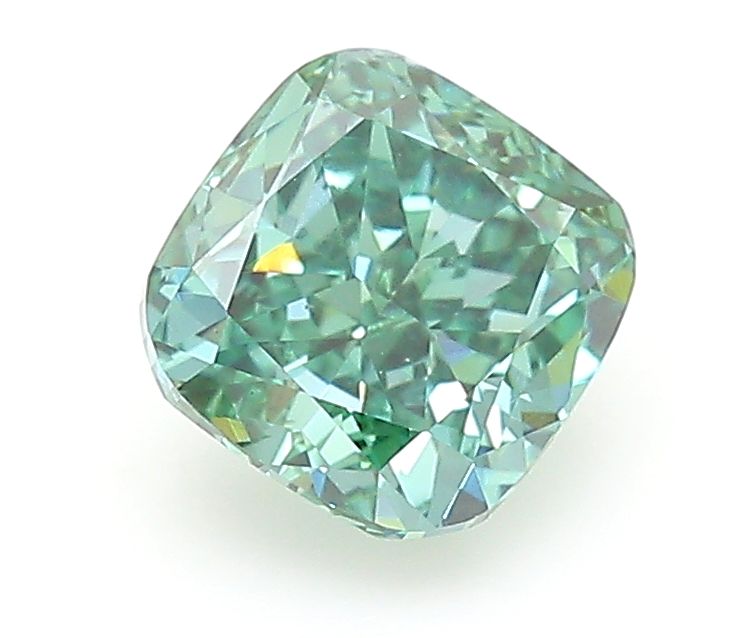 1.5 CT Fancy Vivid Green CUSHION MODIFIED