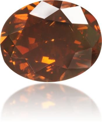 Diament 0.43 ct Fancy Orangey Brown/I1