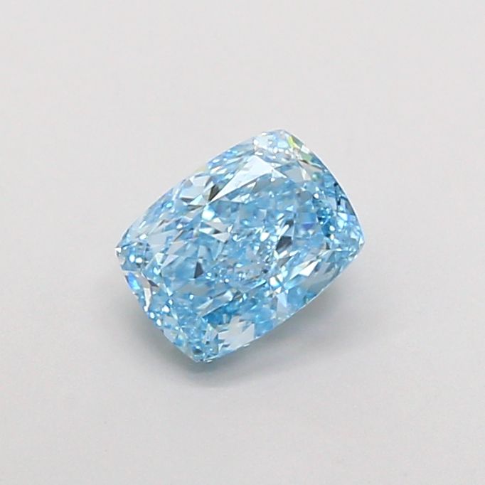 1.54 CT Fancy Vivid Blue CUSHION MODIFIED