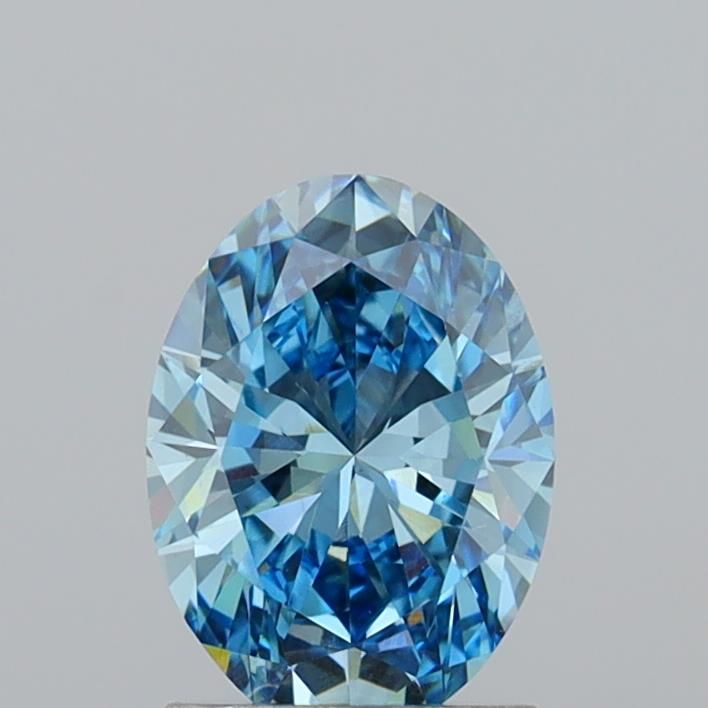 1.5 CT Fancy Vivid Blue OVAL