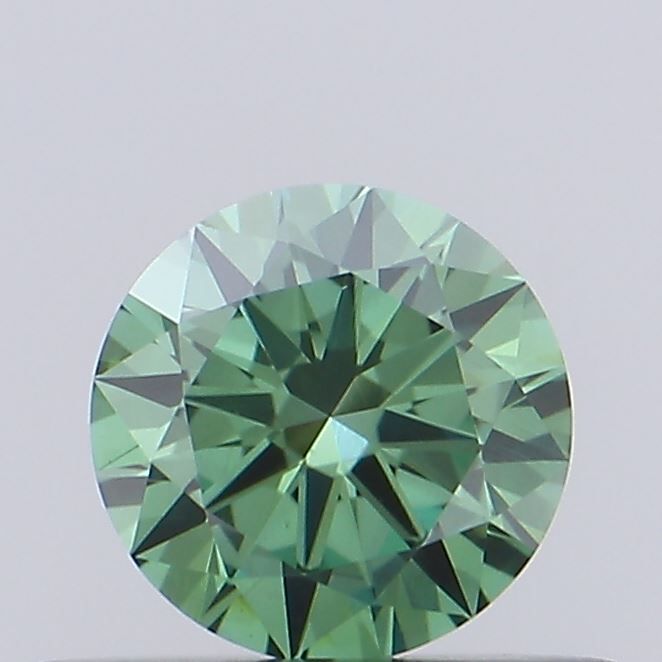 0.43 CT Fancy Vivid Green ROUND