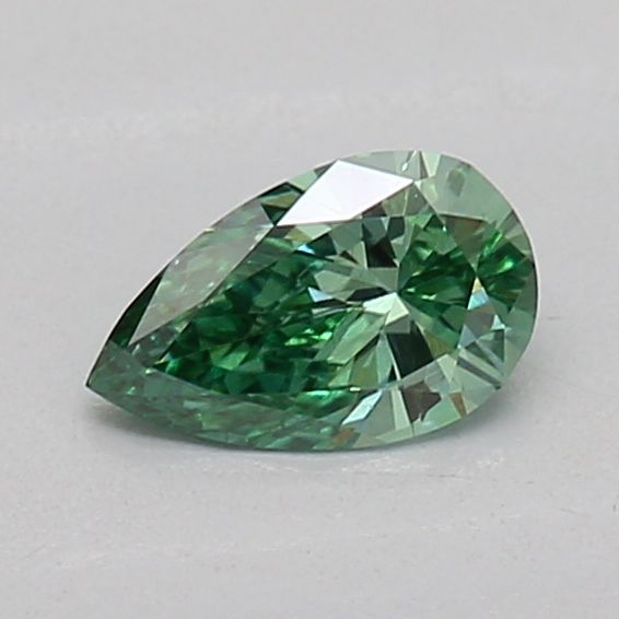 0.21 CT Fancy Vivid Green PEAR