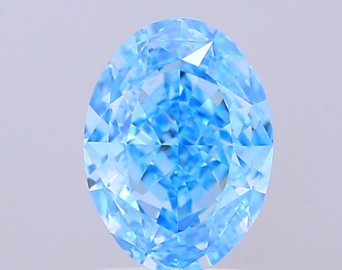 1.51 CT Fancy Vivid Blue OVAL