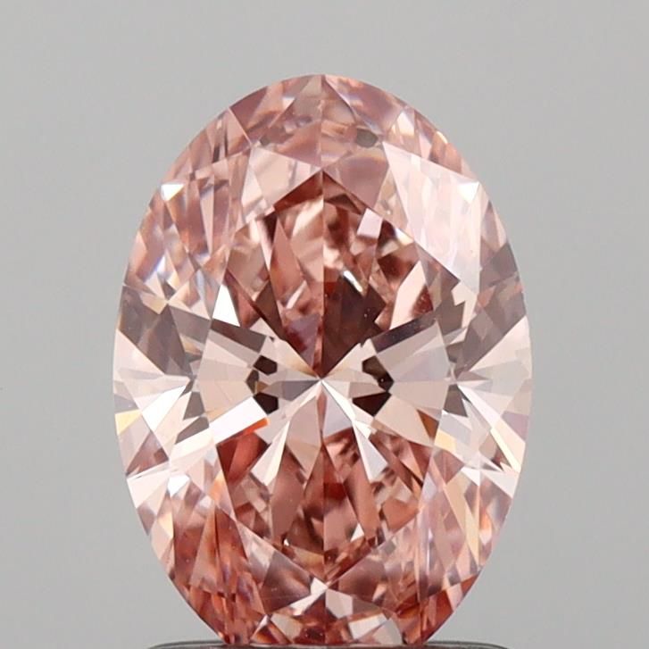 1.11 CT Fancy Intense Brownish Pink OVAL