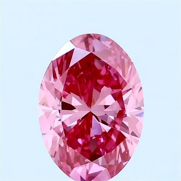 0.73 CT Fancy Vivid Pink OVAL