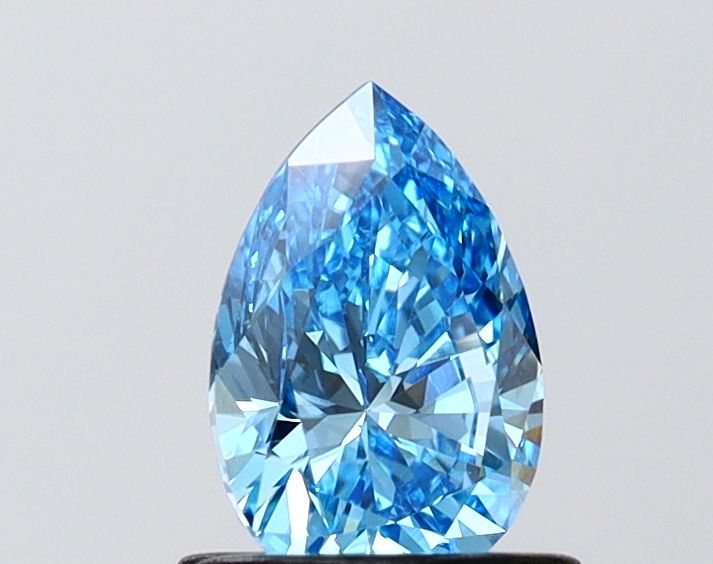 0.77 CT Fancy Vivid Blue PEAR