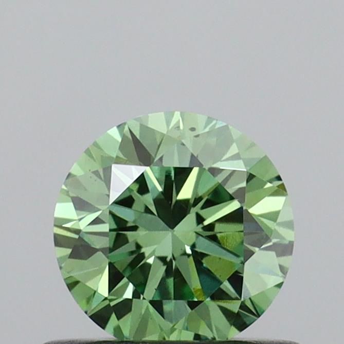 0.54 CT Fancy Vivid Green ROUND