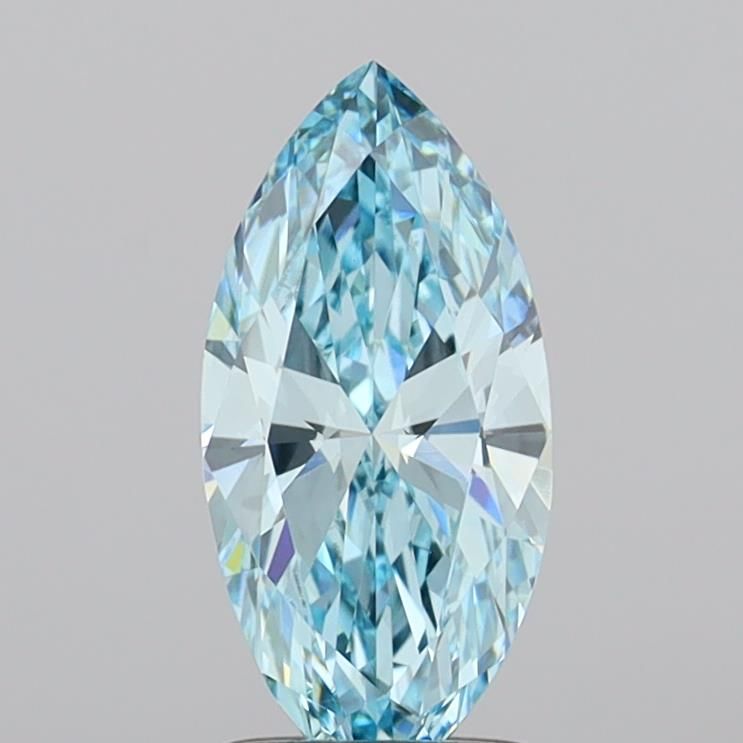 1.42 CT Fancy Vivid Blue MARQUISE